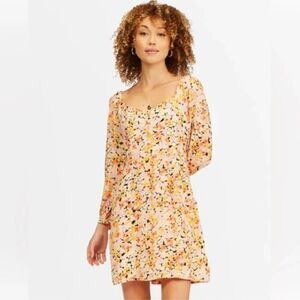 Billabong Heartland Mini Sweetheart Dress Ditzy Floral size Medium Cottagecore